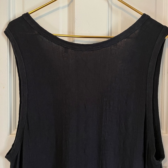 Soft Surroundings Black Tank Bailey Maxi Dress Sleeveless Pockets 2X Plus 5FG41 - Picture 8 of 12